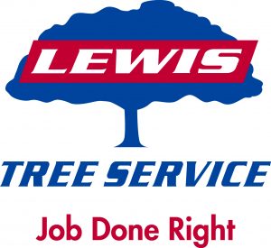 Lewis Tree Service Logo with Tagline